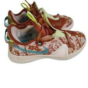 Nike PG Shoes Kids Size 7 Multicolor Camo Zip Air Mesh Basketball Sneakers